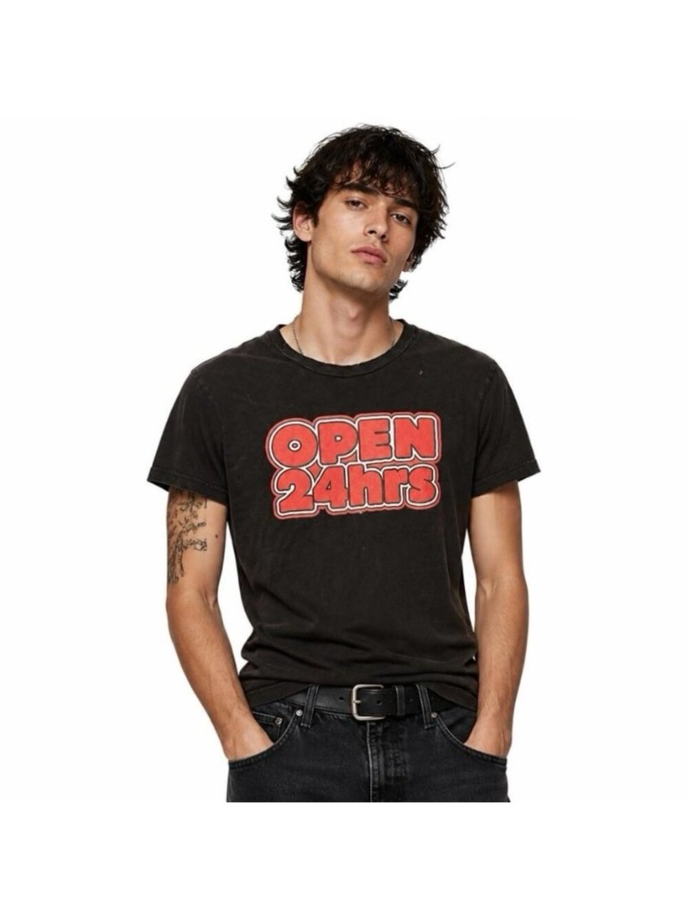 Dsquared2 Open 24 Hours Cool Fit Graphic T-Shirt Mens M